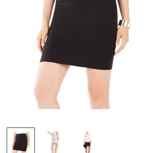 XS BCBG Bodycon Black Bandage skirt